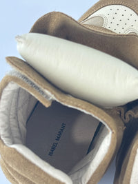 Bekett Suede Wedge Sneaker in Beige Size 35
