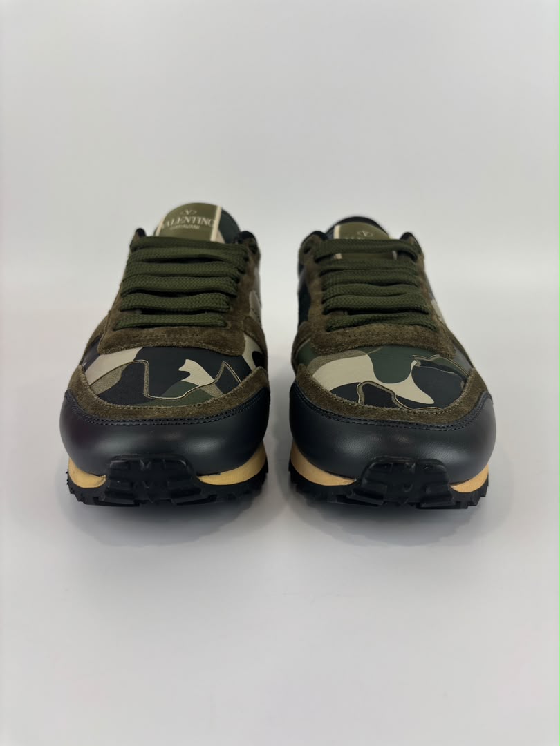 Rockrunner Camouflage Sneakers in Brown and Green Size 35
