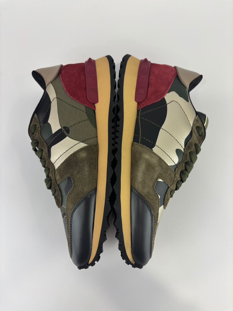 Rockrunner Camouflage Sneakers in Brown and Green Size 35