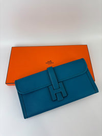 Jige Elan Clutch 29 Bleu Izmir Epsom Leather