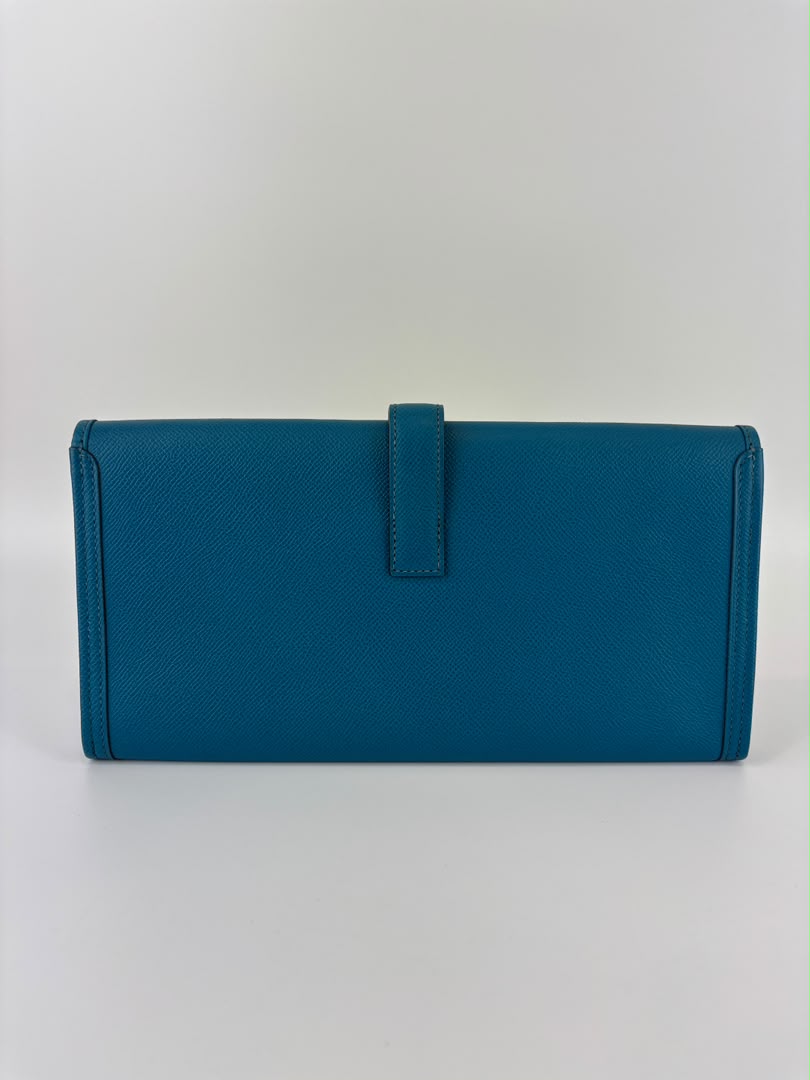 Jige Elan Clutch 29 Bleu Izmir Epsom Leather