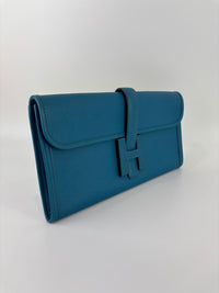 Jige Elan Clutch 29 Bleu Izmir Epsom Leather