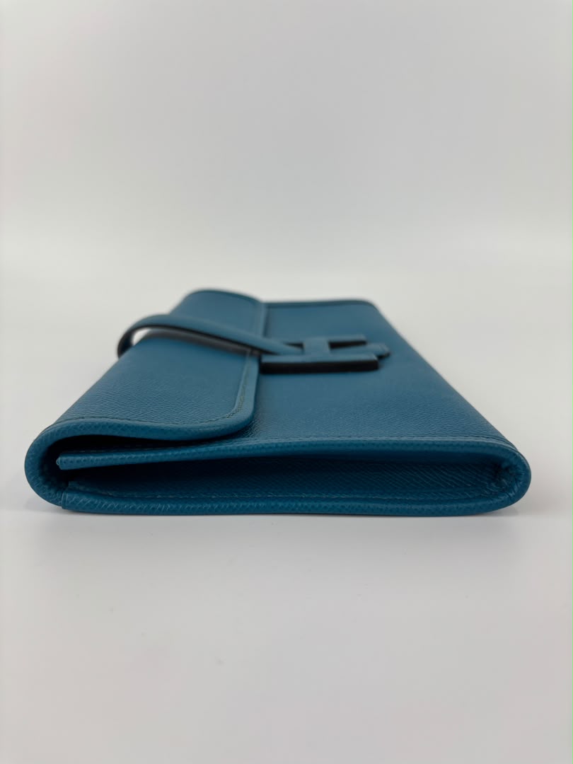Jige Elan Clutch 29 Bleu Izmir Epsom Leather
