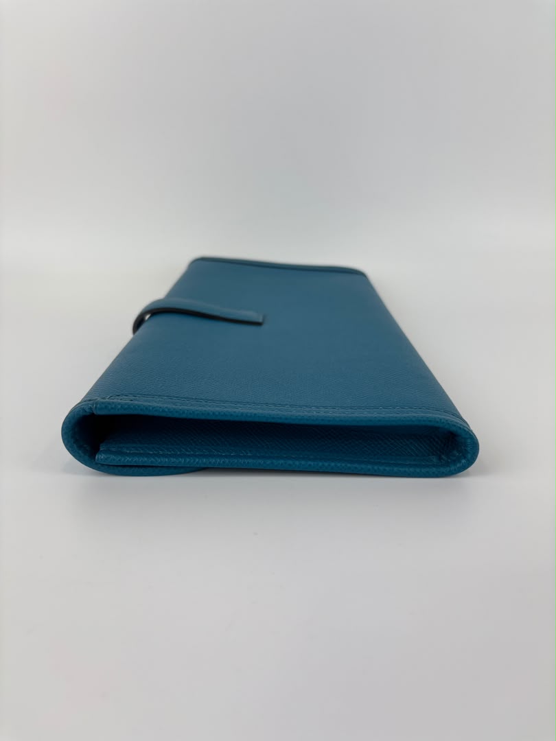 Jige Elan Clutch 29 Bleu Izmir Epsom Leather