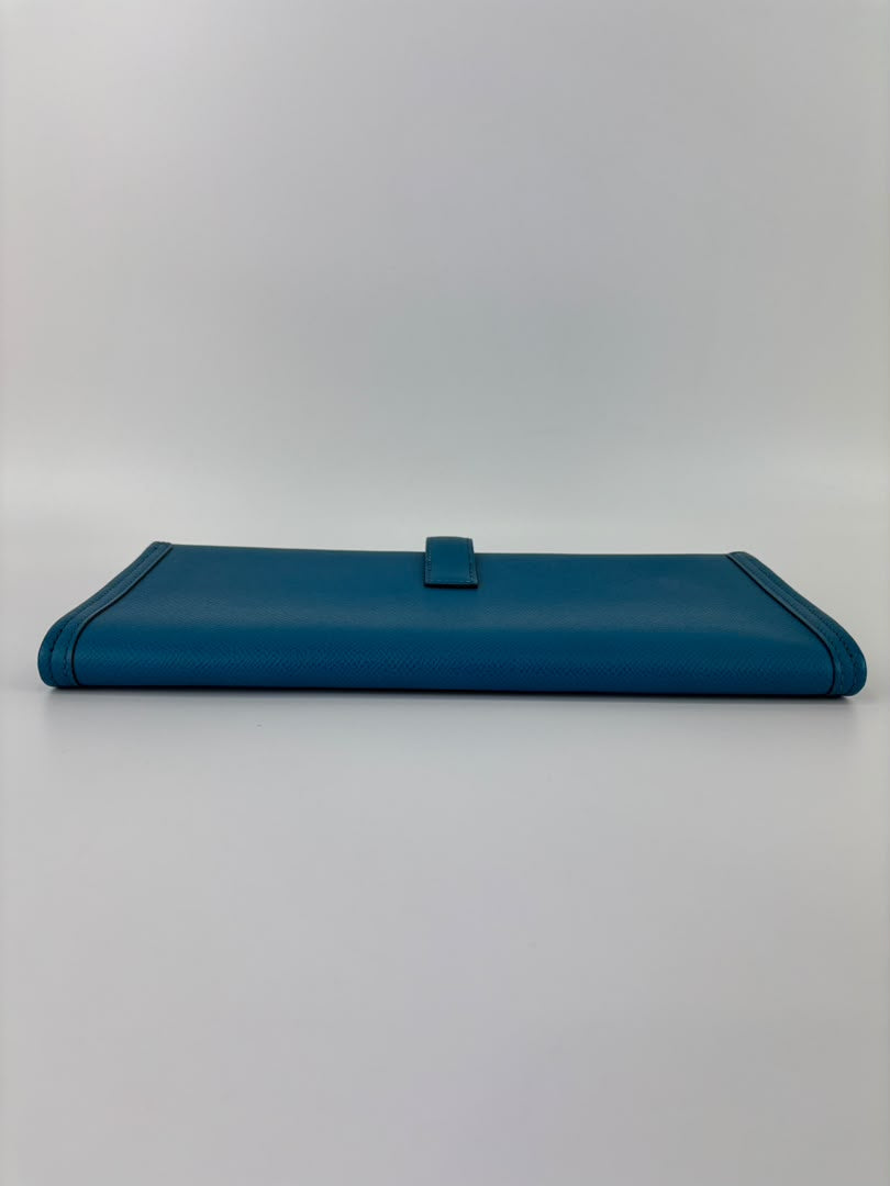 Jige Elan Clutch 29 Bleu Izmir Epsom Leather