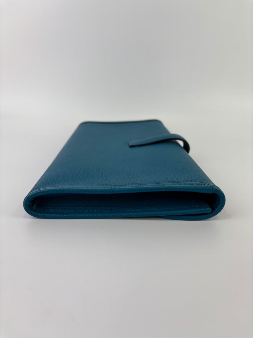 Jige Elan Clutch 29 Bleu Izmir Epsom Leather