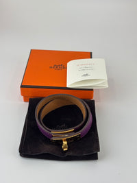 Kelly Double Tour Bracelet in Anemone Swift GHW