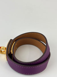 Kelly Double Tour Bracelet in Anemone Swift GHW