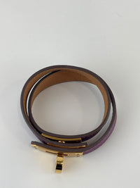 Kelly Double Tour Bracelet in Anemone Swift GHW