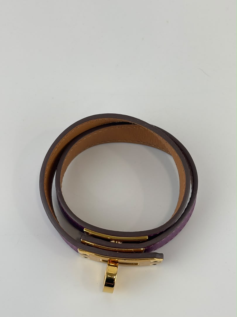 Kelly Double Tour Bracelet in Anemone Swift GHW