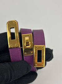 Kelly Double Tour Bracelet in Anemone Swift GHW