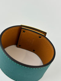 Kelly Dog Bracelet in Malachite GHW