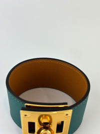 Kelly Dog Bracelet in Malachite GHW