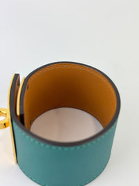 Kelly Dog Bracelet in Malachite GHW