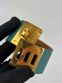 Kelly Dog Bracelet in Malachite GHW