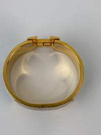 Clic Clac Enamel Bracelet in Vert Flamboyant GHW