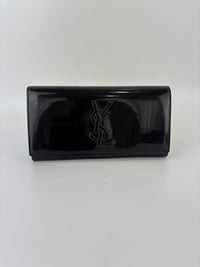 Belle de Jour Patent Leather Long Wallet Black