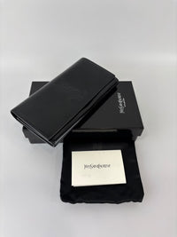 Belle de Jour Patent Leather Long Wallet Black