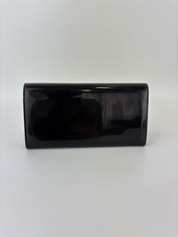 Belle de Jour Patent Leather Long Wallet Black