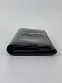 Belle de Jour Patent Leather Long Wallet Black