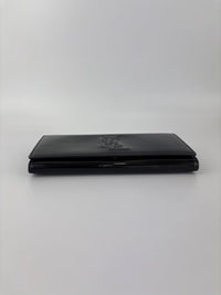 Belle de Jour Patent Leather Long Wallet Black