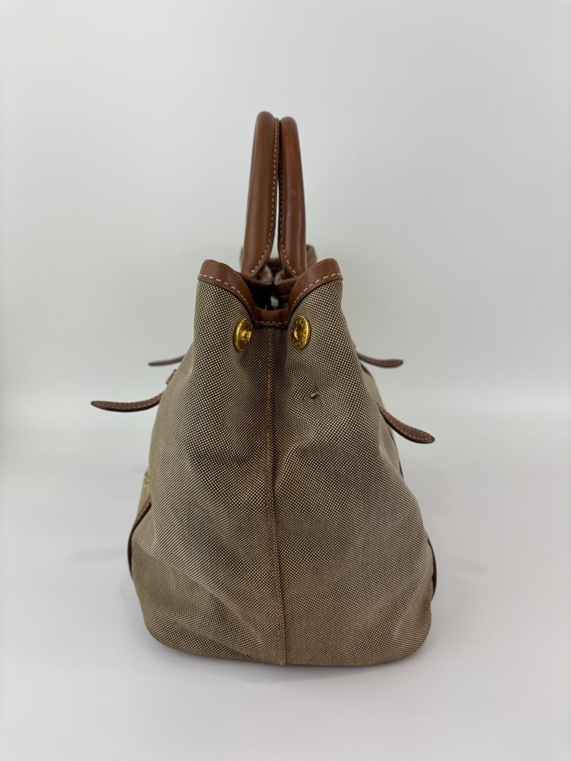 Jacquard 2-Way Canvas Tote Bag