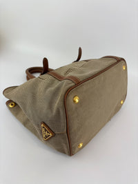 Jacquard 2-Way Canvas Tote Bag