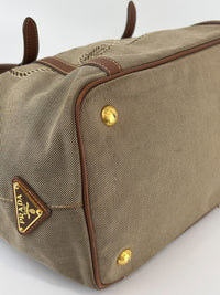 Jacquard 2-Way Canvas Tote Bag