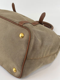 Jacquard 2-Way Canvas Tote Bag