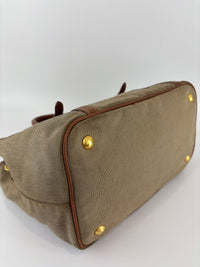 Jacquard 2-Way Canvas Tote Bag