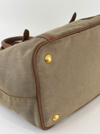 Jacquard 2-Way Canvas Tote Bag