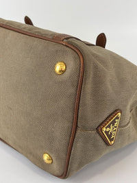 Jacquard 2-Way Canvas Tote Bag