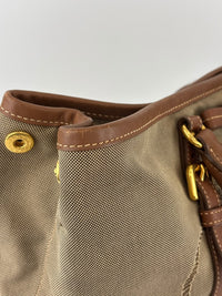 Jacquard 2-Way Canvas Tote Bag