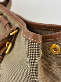 Jacquard 2-Way Canvas Tote Bag