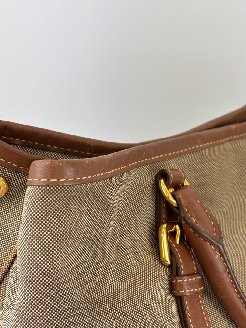 Jacquard 2-Way Canvas Tote Bag