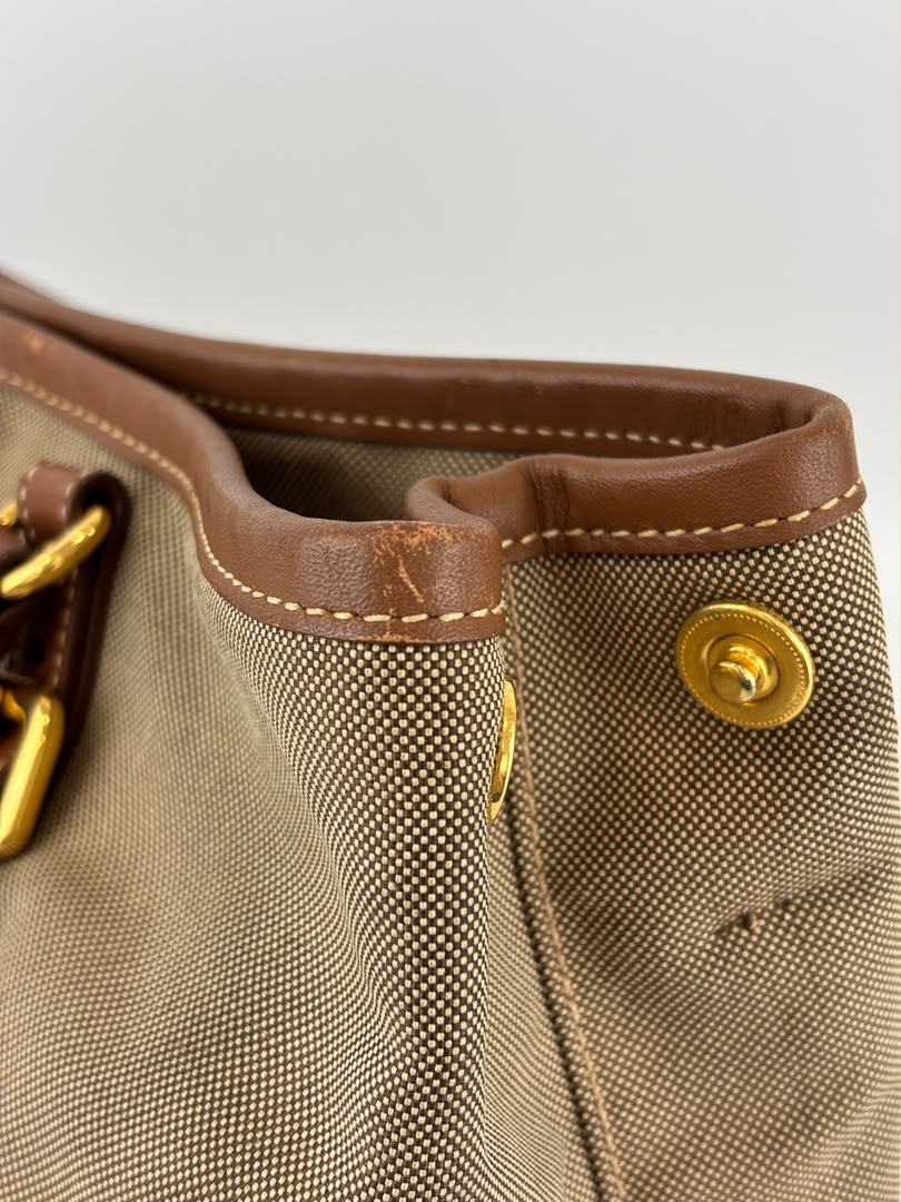 Jacquard 2-Way Canvas Tote Bag