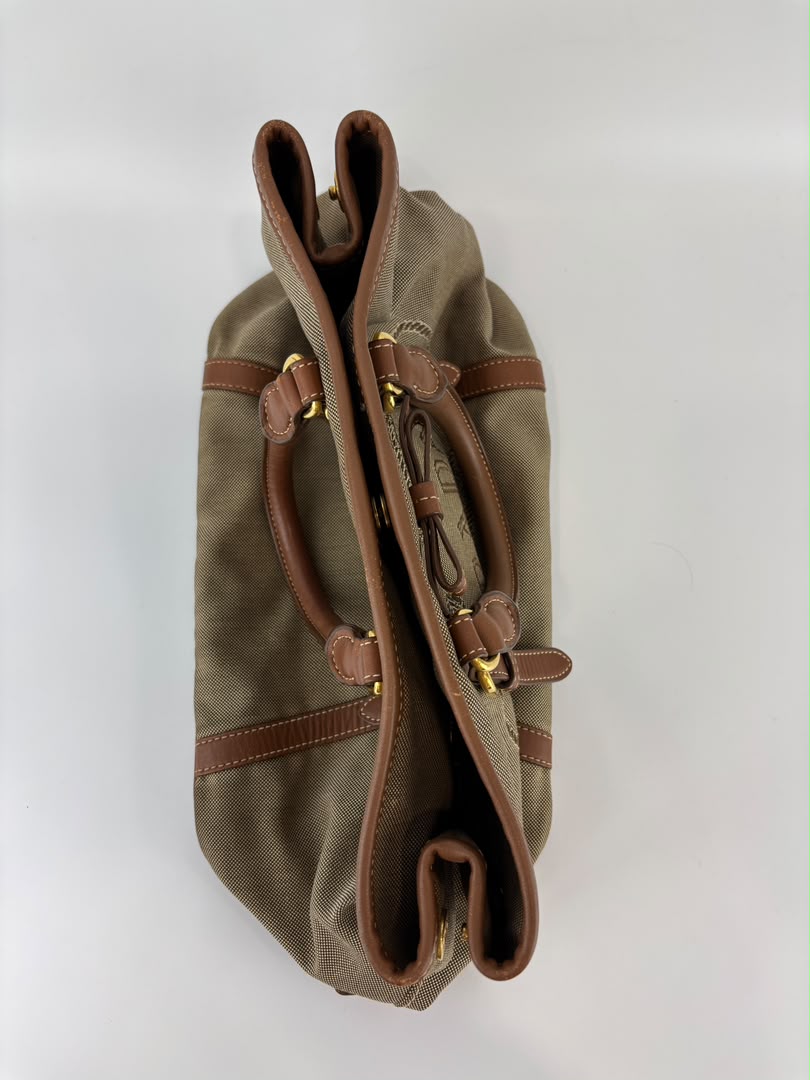Jacquard 2-Way Canvas Tote Bag