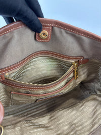 Jacquard 2-Way Canvas Tote Bag