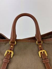 Jacquard 2-Way Canvas Tote Bag