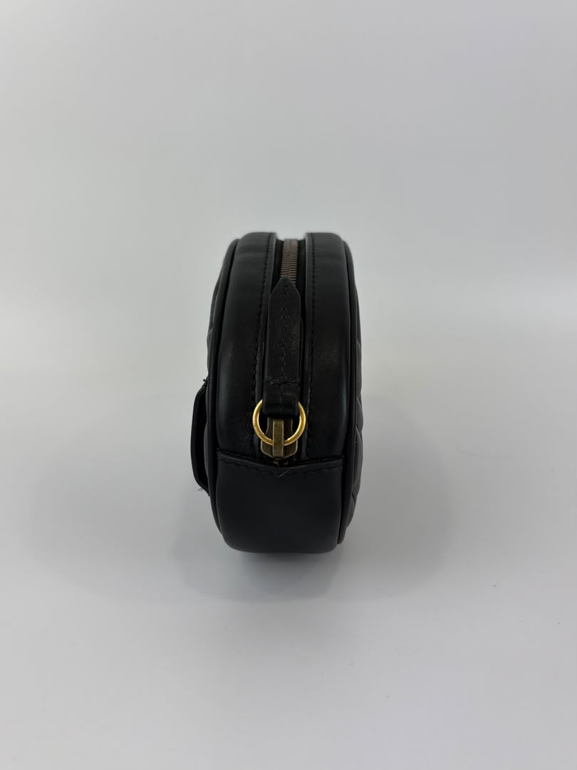 GG Marmont Matelasse Belt Bag Black GHW