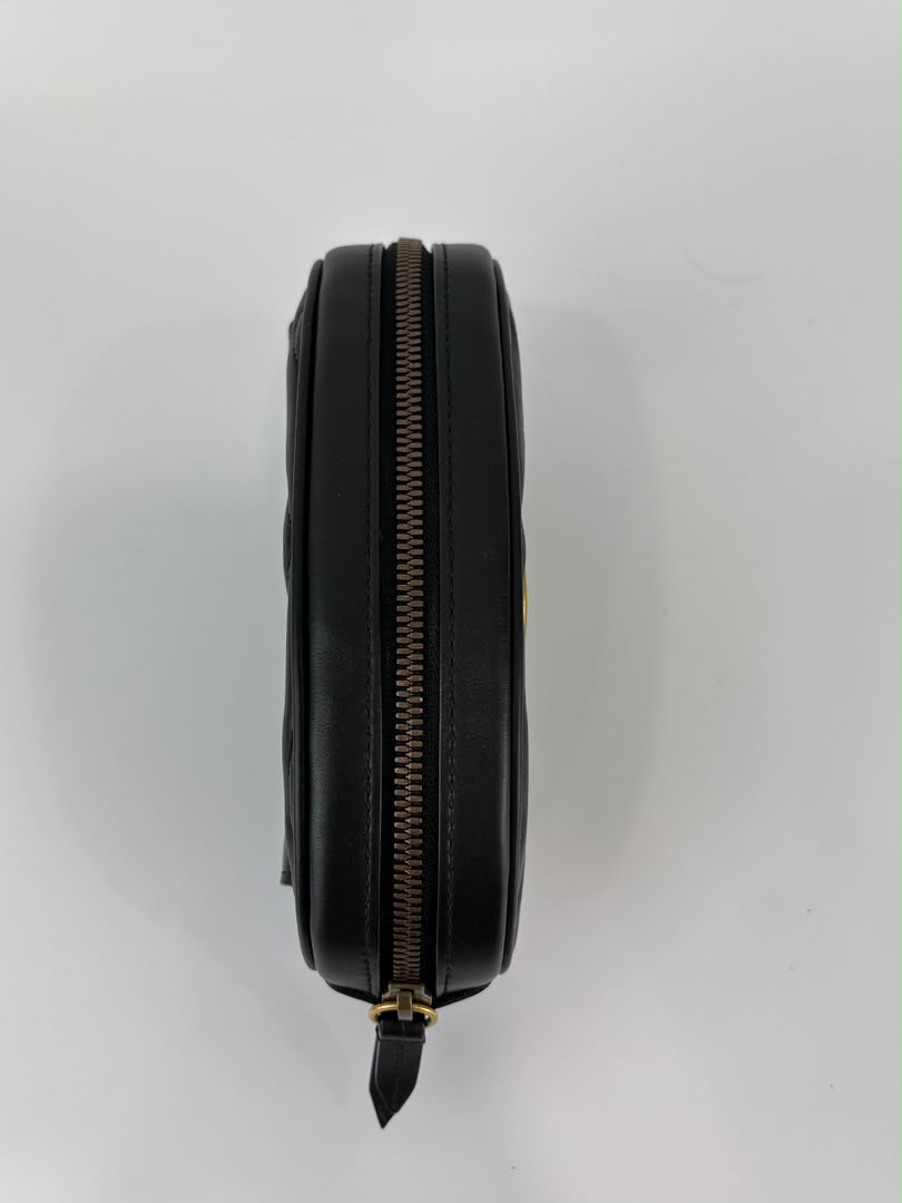 GG Marmont Matelasse Belt Bag Black GHW