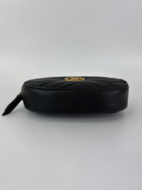 GG Marmont Matelasse Belt Bag Black GHW