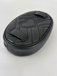 GG Marmont Matelasse Belt Bag Black GHW