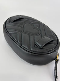 GG Marmont Matelasse Belt Bag Black GHW