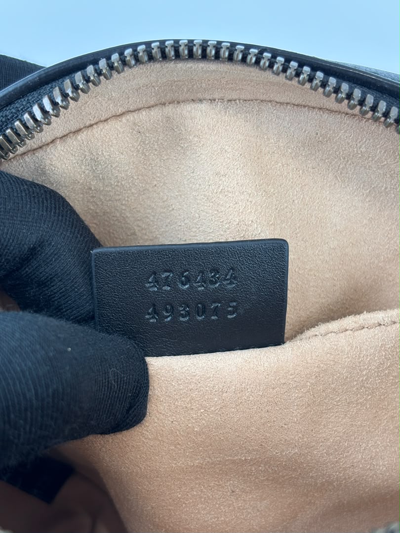 GG Marmont Matelasse Belt Bag Black GHW