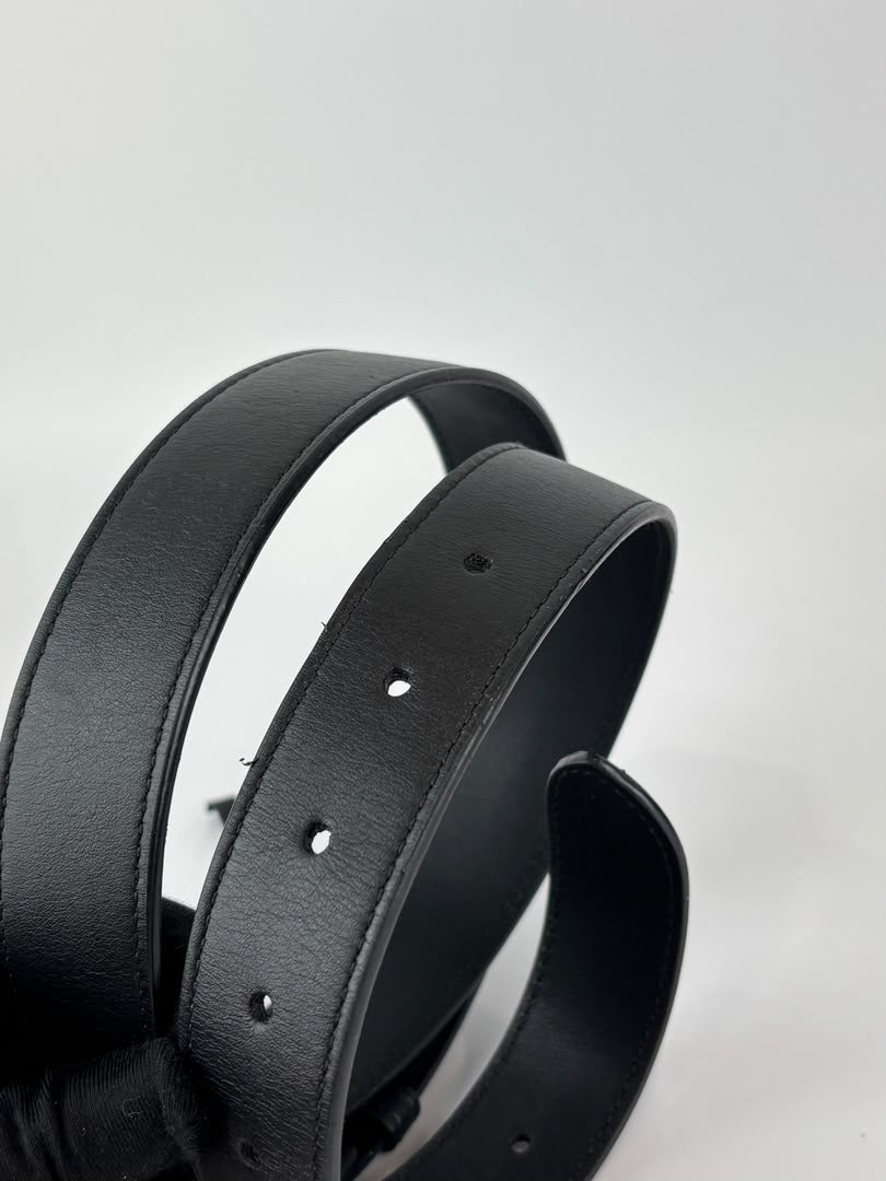GG Marmont Matelasse Belt Bag Black GHW