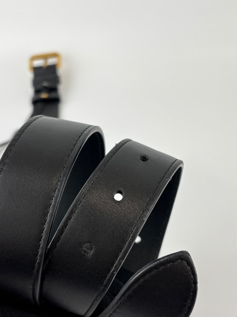 GG Marmont Matelasse Belt Bag Black GHW