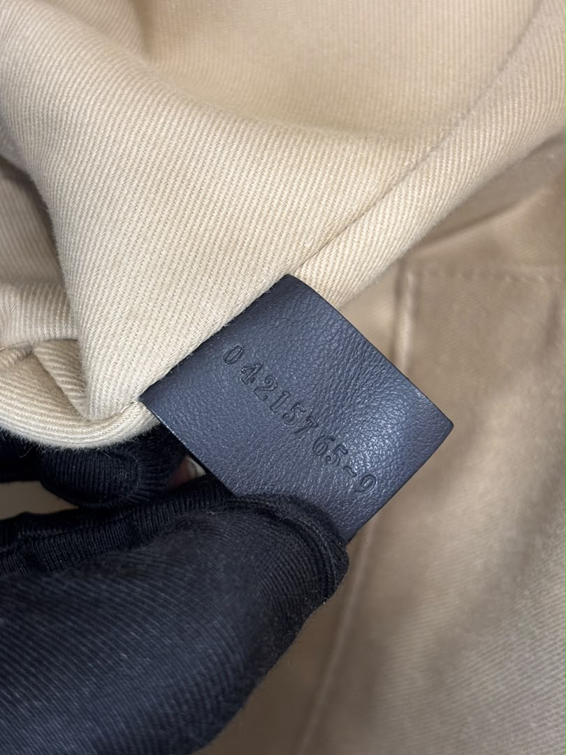 Woody Large Linen Tote Bag Beige/Black