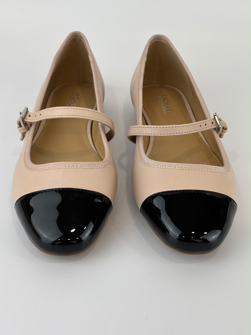 Mae Flex Ballet Wide Mary Jane Flats Pink/Black Size 36