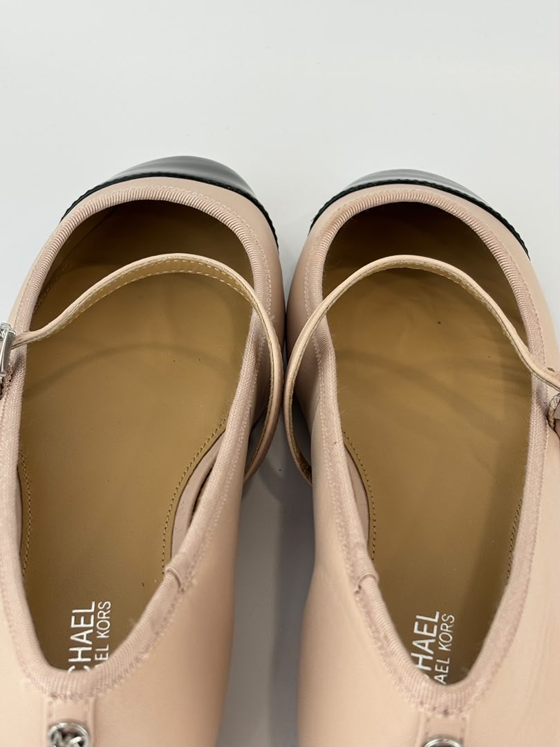 Mae Flex Ballet Wide Mary Jane Flats Pink/Black Size 36
